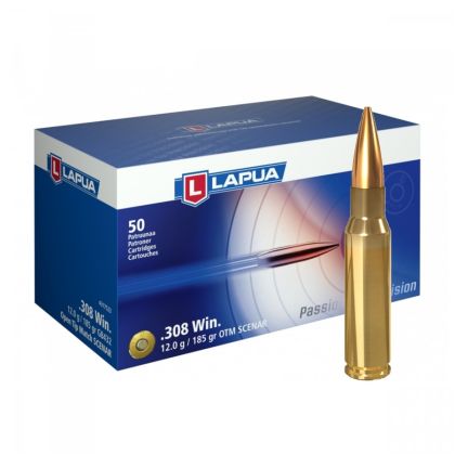 Náboj Lapua .308 Win Scenar, 185gr/12g, HPBT