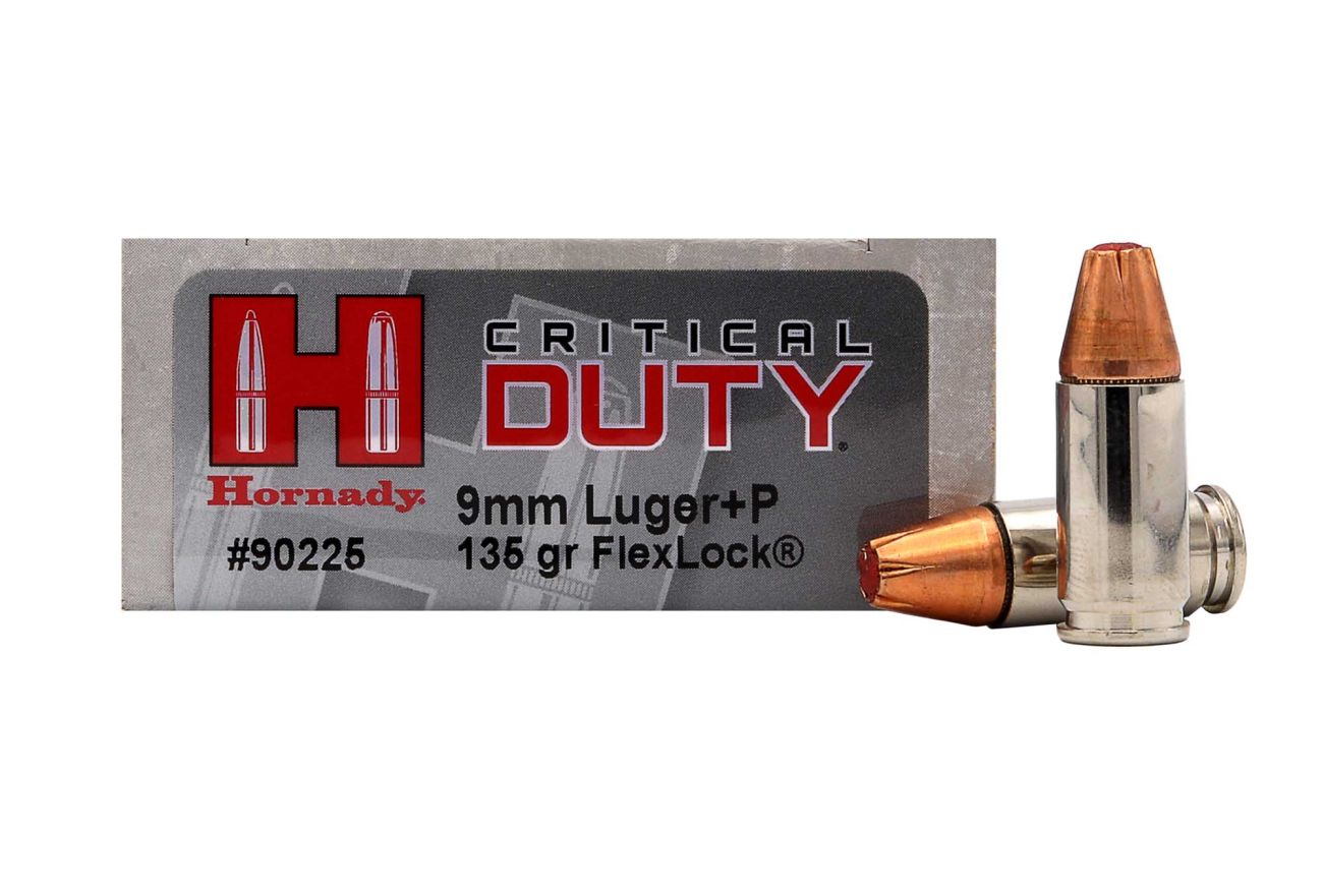 Náboj Hornady 9mm Luger (9x19) +P A-I Critical Duty LE, 135gr/8,75g, FlexLock