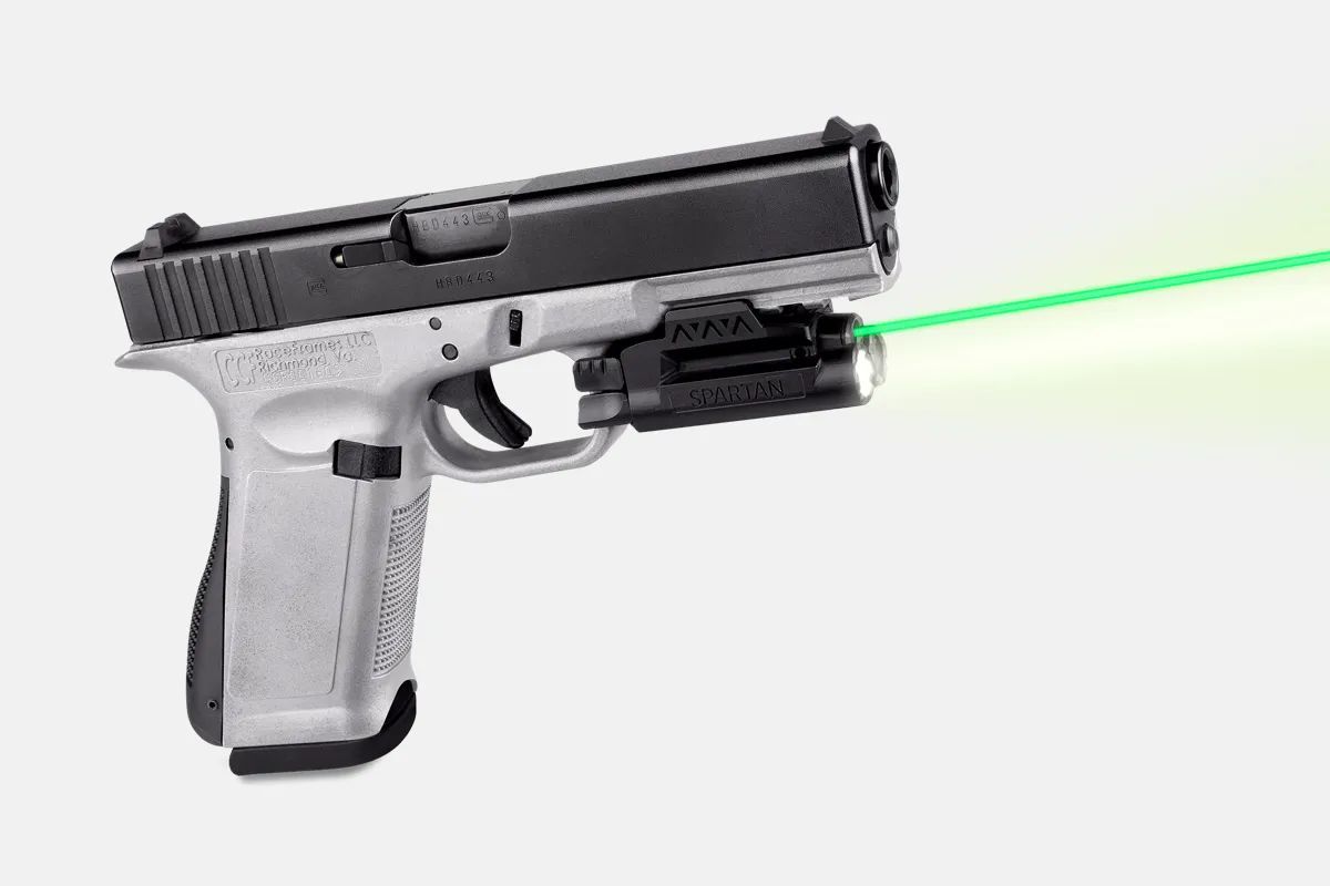 Svítilna s laserem LaserMax SPARTAN, Zelený laser
