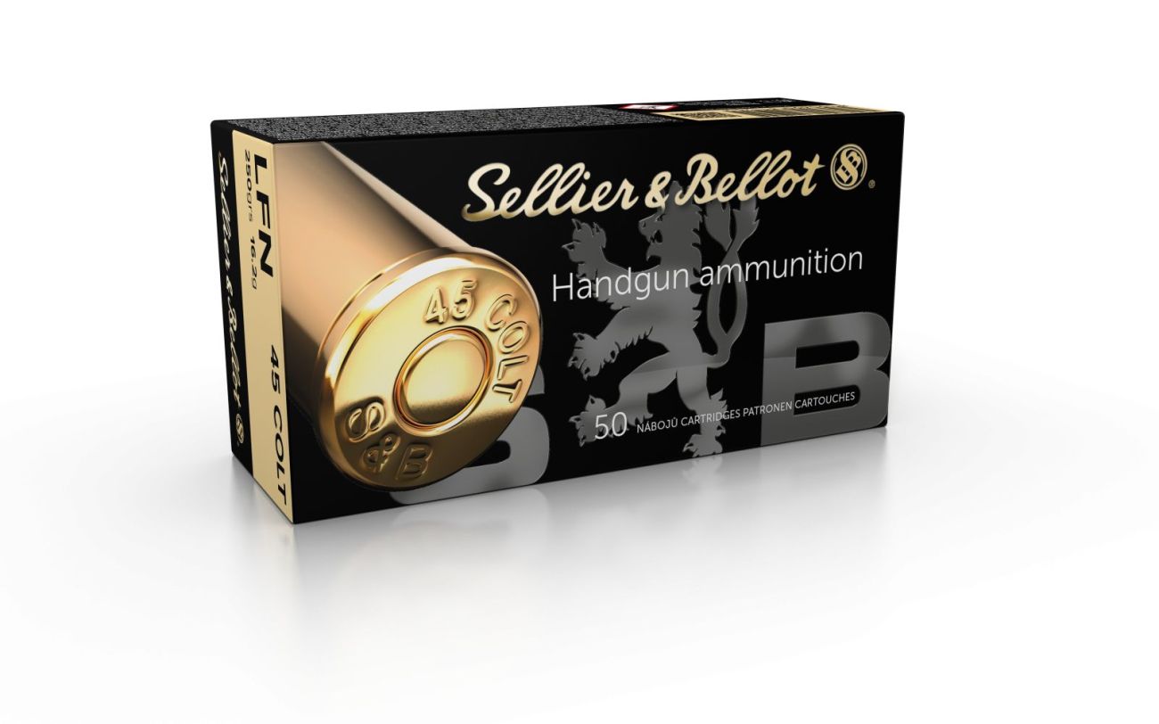 Náboj Sellier & Bellot .45 Colt, 250gr/16,2g, LFN