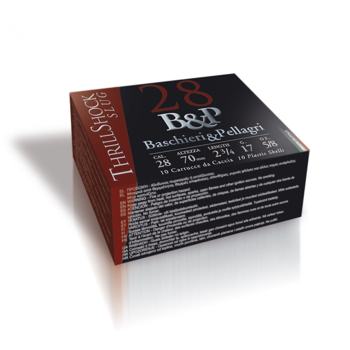Náboj Baschieri & Pellagri 28/70 Thrill Shock Slug, 17g