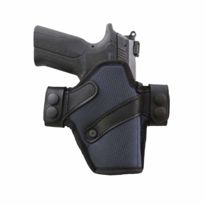 Nylonové pouzdro s koženými průvlačkami Falco, Glock 17