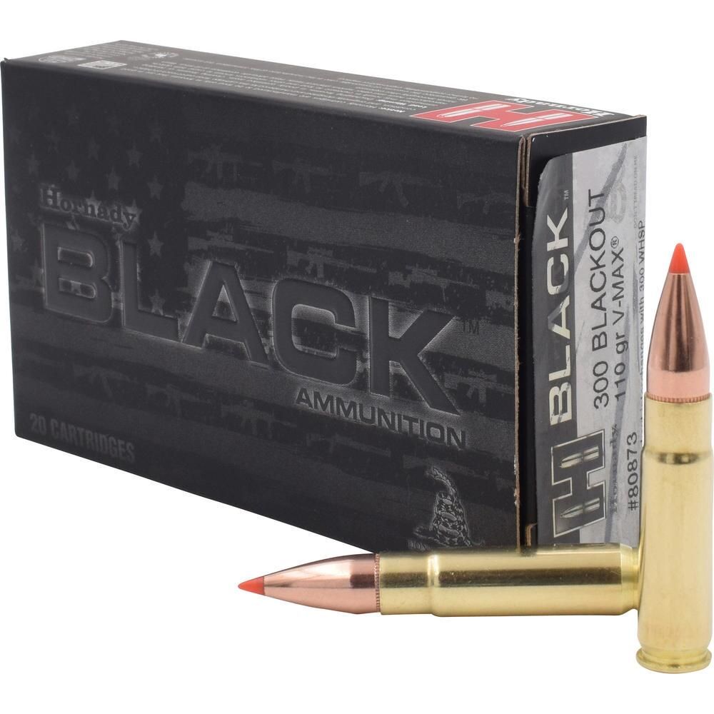 Náboj Hornady .300 Blackout Black, 110gr/7,1g, V-MAX