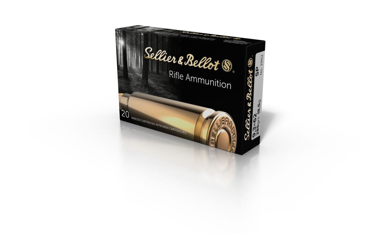 Náboj Sellier & Bellot 9,3x62, 286gr/18,5g, SP