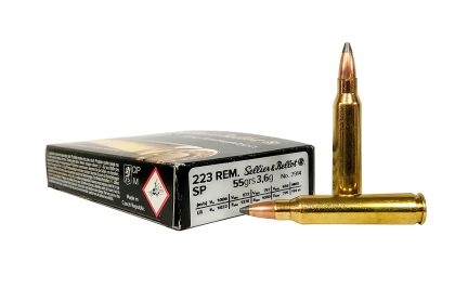 Náboj Sellier & Bellot .223 Rem., 55gr/3,6g, SP