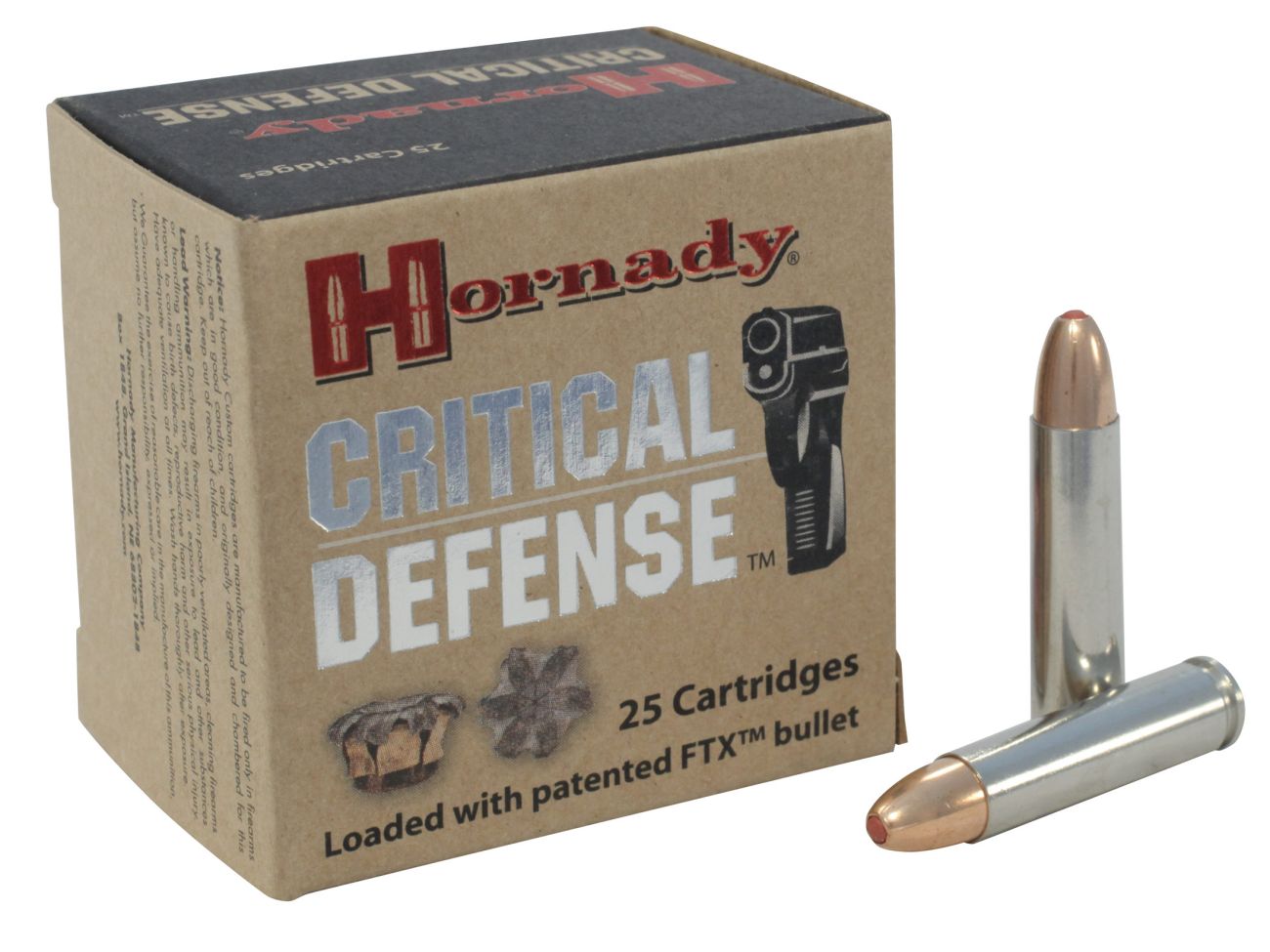 Náboj Hornady .30 Carbine Critical Defense, 110gr/7,13g, FTX
