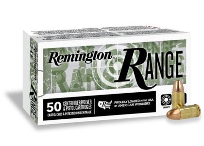 Náboj Remington 9mm Luger (9x19) Range, 124gr/8,0g, FMJ