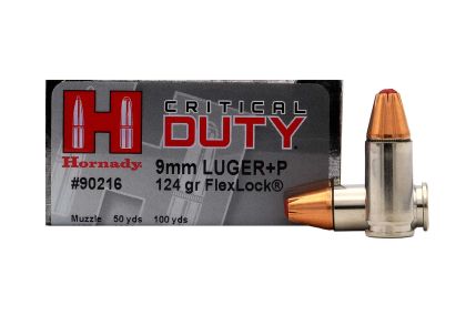 Náboj Hornady 9mm Luger (9x19) A-I Critical Duty, 124gr/8g, FlexLock