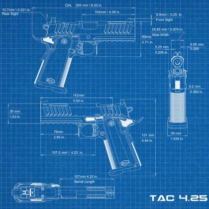 Pistole BUL SAS II TAC G2 4.25