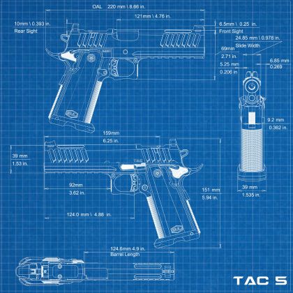 Pistole BUL SAS II TAC G2 5