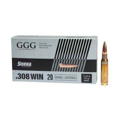 Náboj GGG .308 Win Sierra MatchKing, 175gr/11,3g, HPBT