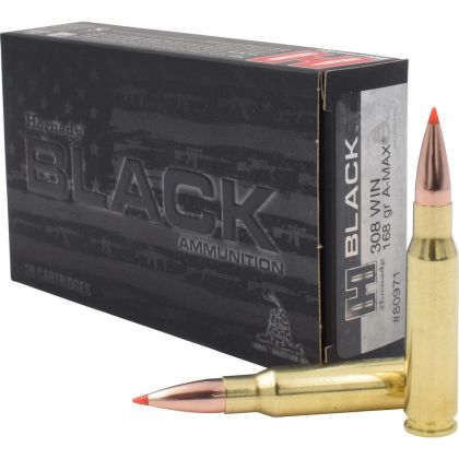Náboj Hornady .308 Win Black, 168gr/10,9g, A-MAX