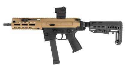 Samonabíjecí puška B&T SPC9 G, Coyote Tan/Black