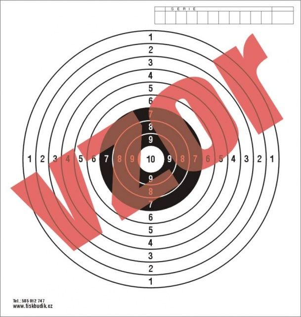 Terč vzduchovka standard (100 ks)