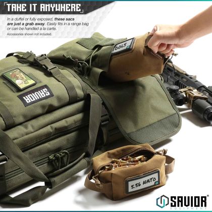 Pouzdro na střelivo Savior Loose Sac Mini (4 ks), FDE