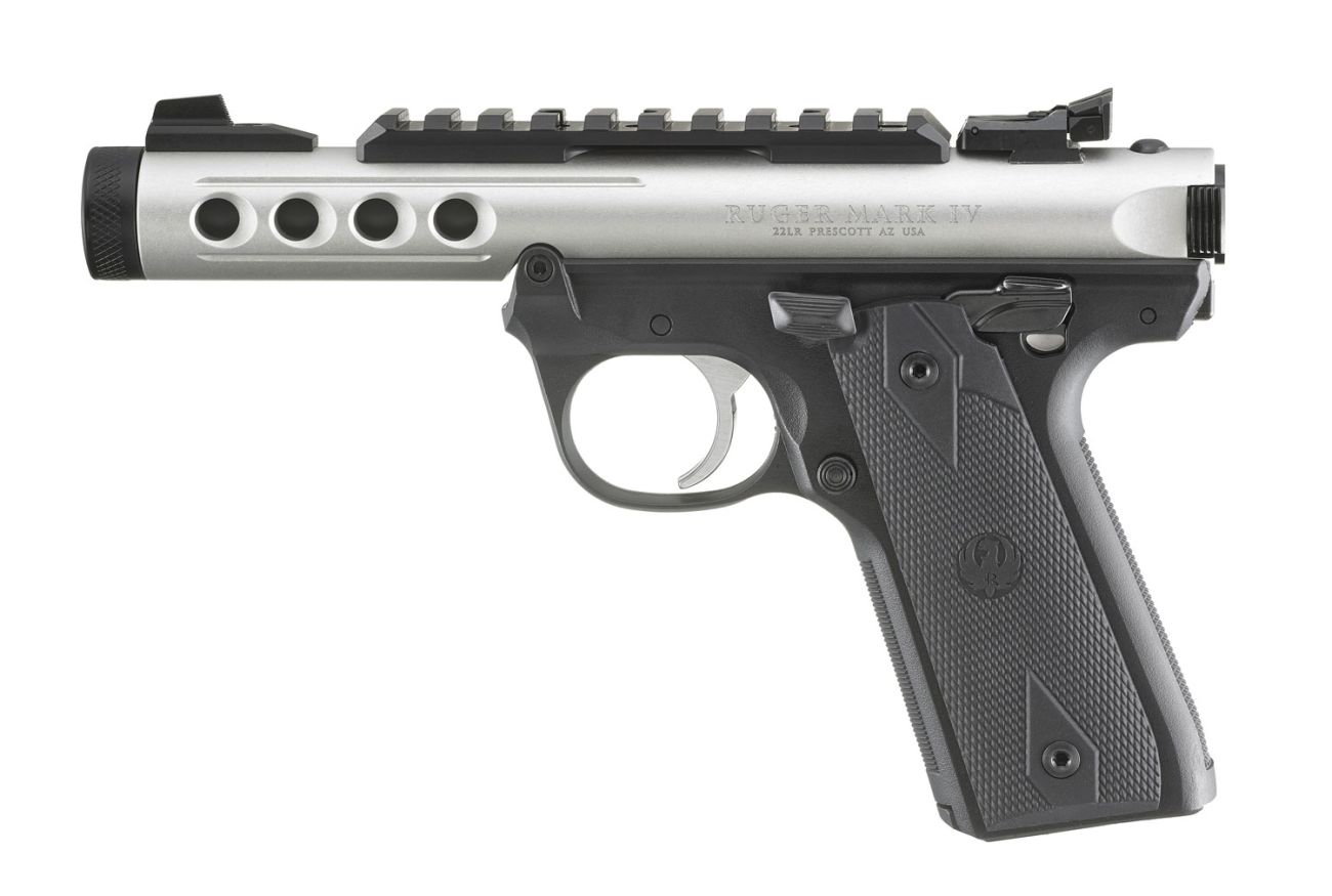 Pistole Ruger Mark IV 22/45 Lite, Stříbrná
