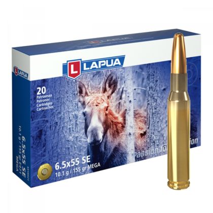 Náboj Lapua 6,5x55 SE, 155gr/10g, MEGA