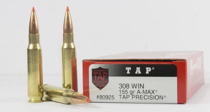 Náboj Hornady .308 Win TAP, 168gr/10,9g, A-MAX
