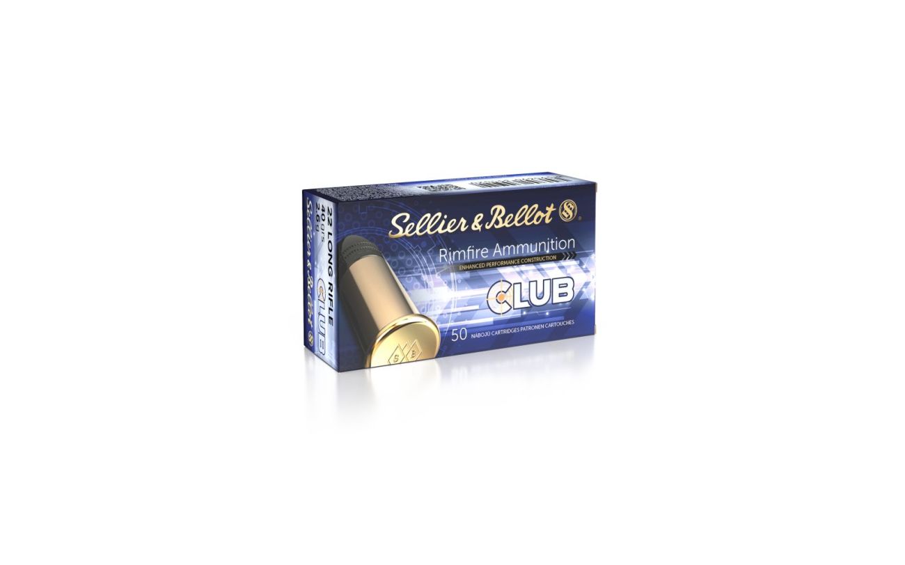 Náboj Sellier & Bellot .22 LR Club, 40gr/2,6g, LRN