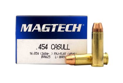 Náboj Magtech .454 Casull, 260gr/16,8g, FMJ Flat