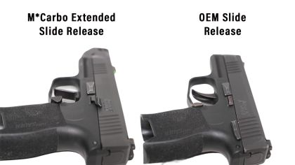 Prodloužený záchyt závěru MCarbo pro Sig Sauer P365