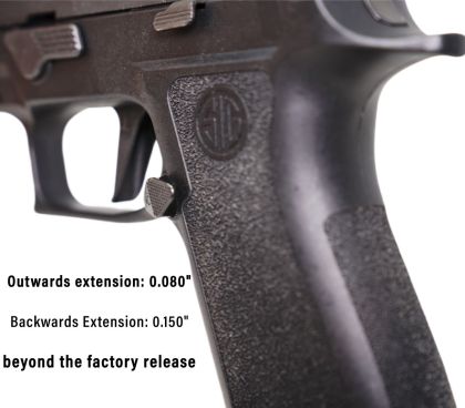 Prodloužený záchyt zásobníku MCarbo pro Sig Sauer P320
