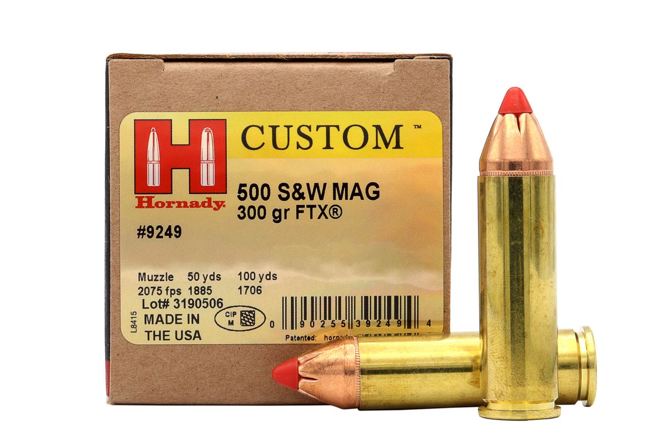 Náboj Hornady .500 S&W Custom, 300gr/19,45g, FTX