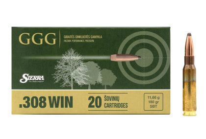 Náboj GGG .308 Win Sierra GameKing, 180gr/11,7g, SBT