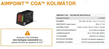 Pistole Glock 17 Gen6 A-CUT COA Combo