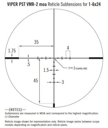 Puškohled Vortex Viper PST Gen II 1-6x24 MOA, VMR-2