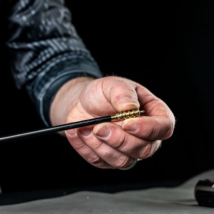 Vytěráková tyč Otis, Potažená nerez, .22+, 28 cm