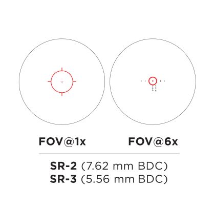 Puškohled EOTech Vudu 1-6x24 FFP, SR-2 MOA
