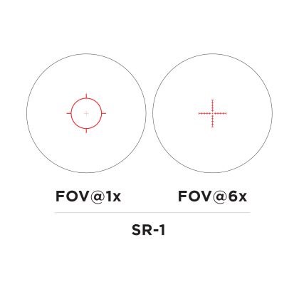 Puškohled EOTech Vudu 1-6x24 FFP, SR-1 MRAD