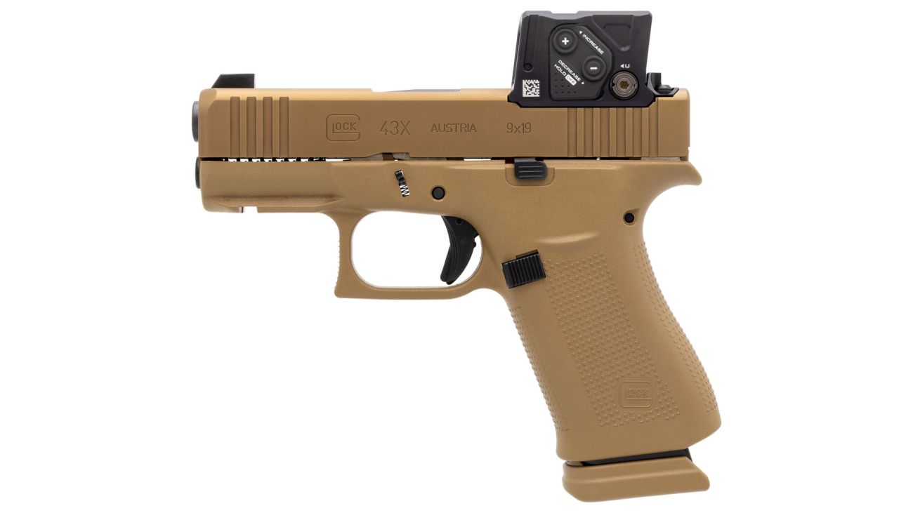 Pistole Glock 43X FDE A-CUT COA Combo