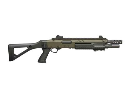 Opakovací brokovnice Fabarm STF 12 Compact Mil-Spec Green (28 cm/11