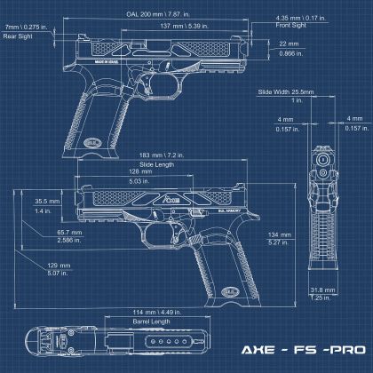 Pistole BUL AXE FS Gen2 Pro