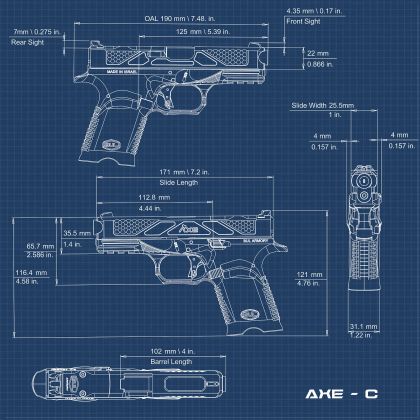 Pistole BUL AXE C Gen2 Pro