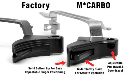 Spoušť MCarbo Short Stroke Flat Trigger pro Glock 43/43X/48