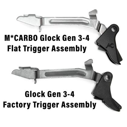 Spoušť MCarbo Short Stroke Flat Trigger pro Glock Gen3/4