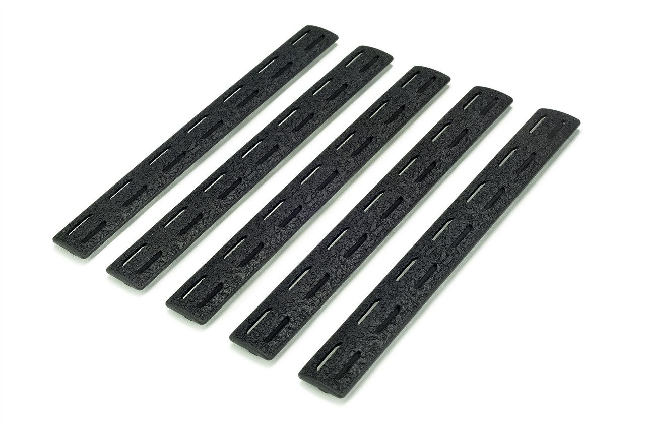 Krytka railů BCM M-LOK (5 ks), Černá