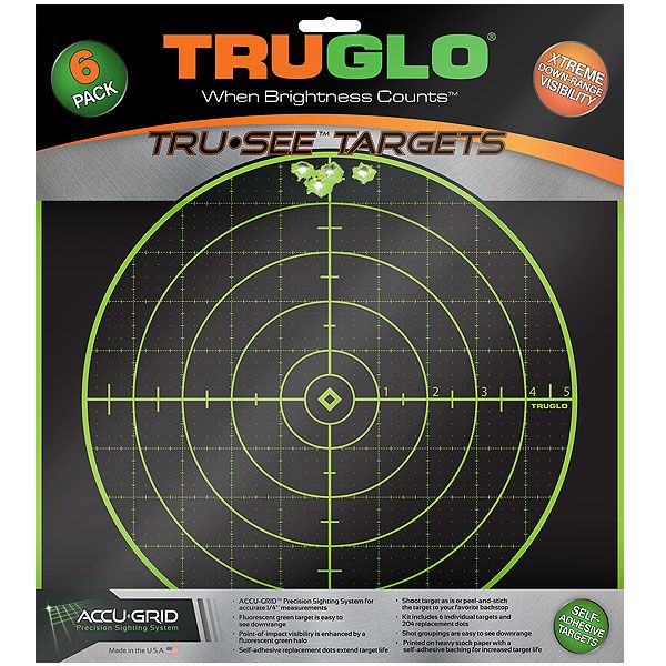 Terče Truglo TRU-SEE 100 Yard, 6ks