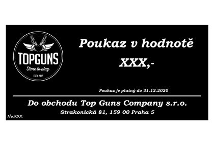 Dárkový poukaz TOP GUNS