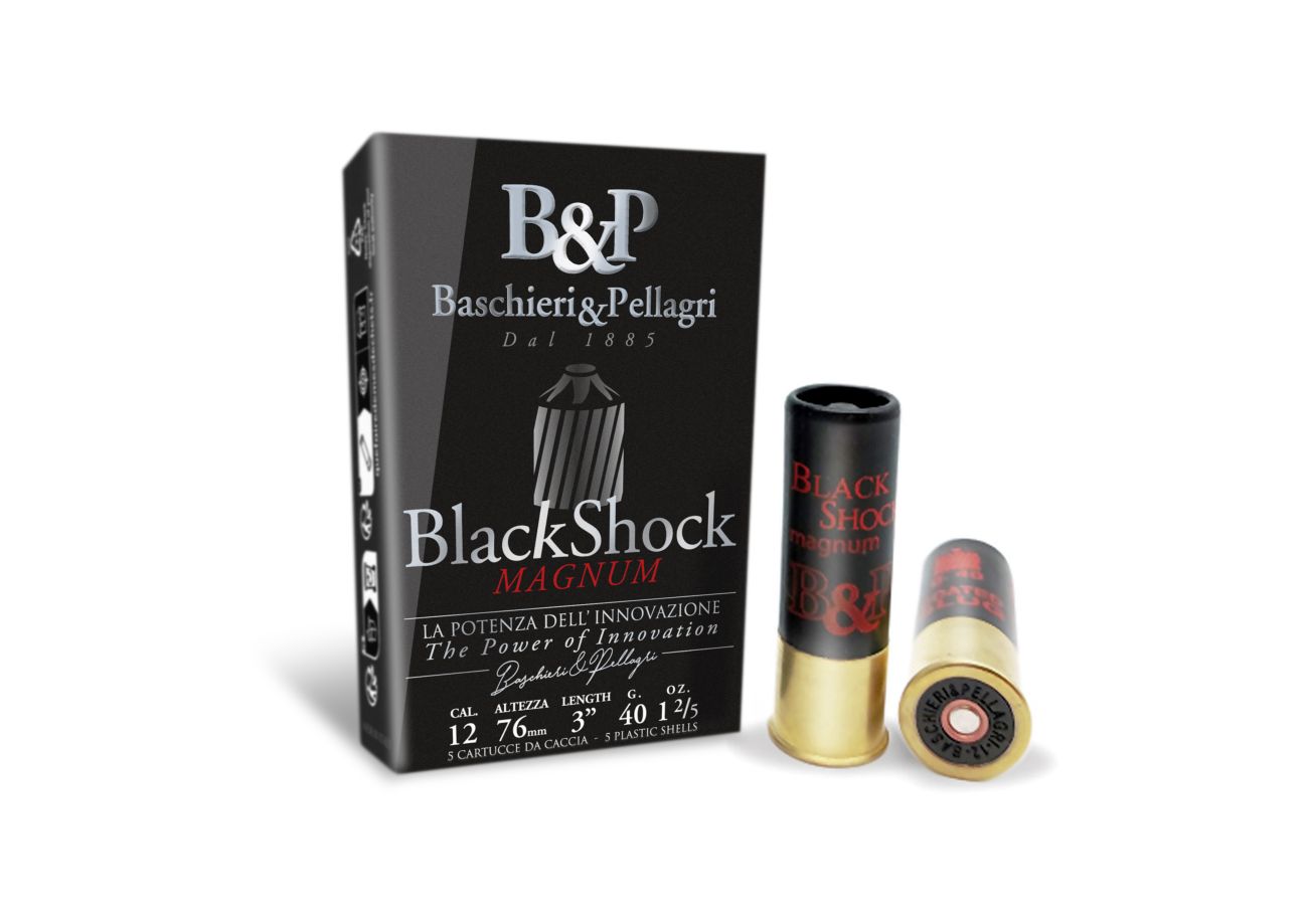 Náboj Baschieri & Pellagri 12/76 Big Game Black Shock, 40g