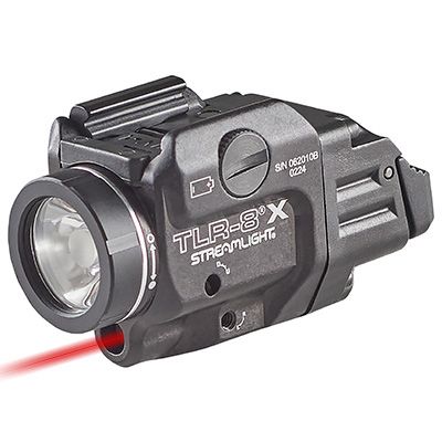 Svítilna Streamlight TLR-8 X, Červený laser