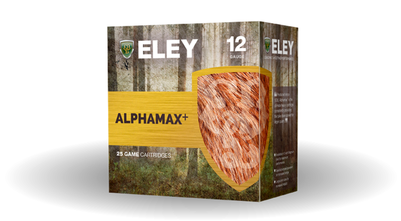 Náboj Eley Hawk 12/70 Alphamax+ LG, 9,1mm, 36g (8 broků)