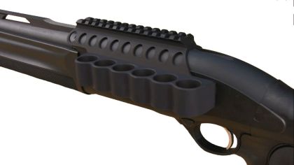 Držák na náboje s railem Mesa Tactical pro Beretta 1301 Competition, 6 nábojů