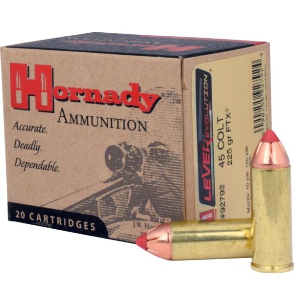 Náboj Hornady .45 Colt Lever Revolution, 225gr/14,6g, FTX