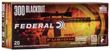 Náboj Federal .300 Blackout Fusion MSR, 150gr/9,7g, SP