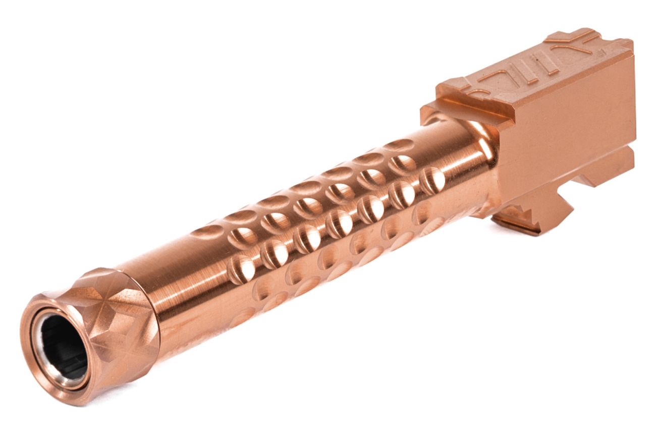 Hlaveň ZEV Optimized Match pro Glock 19 Gen3/4/5, PVD Bronze, Závit