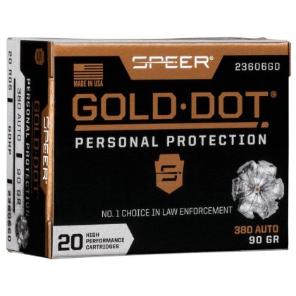 Náboj Speer 9 mm Br. Gold Dot, 90gr/5,8g, JHP GD